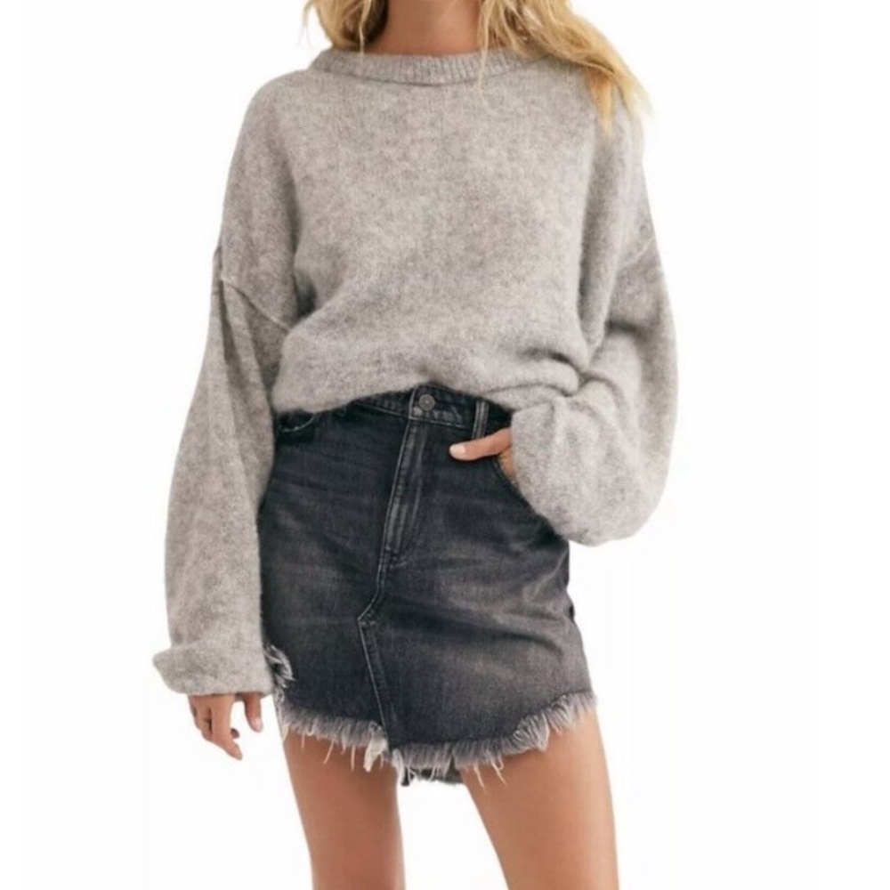 Free People Bailey Denim Skirt